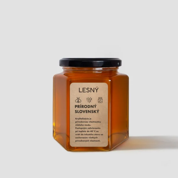 Yeem_lesny_med Lesný med zo Slovenska v sklenenom pohári